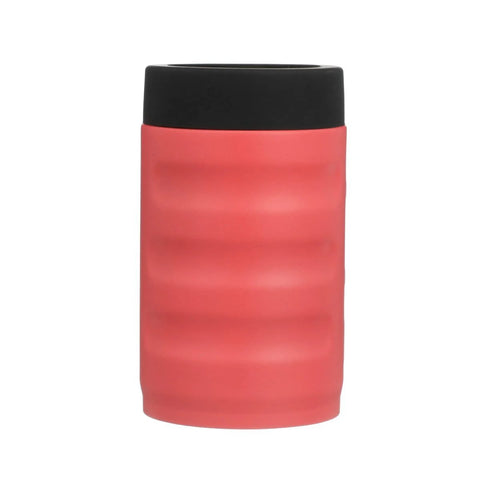 Stainless Steel Vacuum Insulated Can Cooler for 12 oz Beer and Soda Cans Reusable Durable Coral with Double Wall Insulation