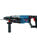 Powerful 8.5 Amp corded SDS-Plus rotary hammer with 2.4 ft-lbs impact energy and 3-mode hammering delivers fast drilling and chiseling in masonry and concrete; renewed tool designed for reliable job-site performance.