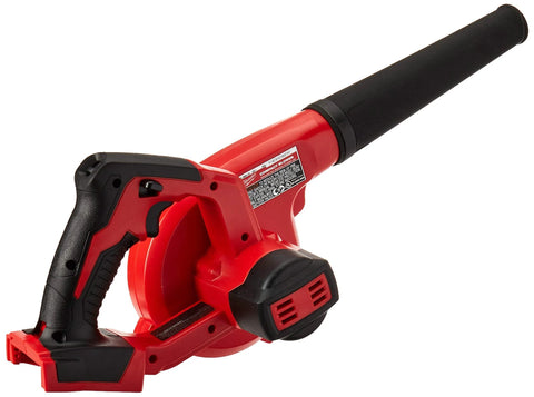 Renewed 18V Cordless Blower delivers 100 CFM and 160 MPH of powerful airflow, shown in side view with flexible nozzle and sturdy handle