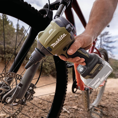 Outdoor Adventure 18V LXT Brushless Cordless High Speed Blower and Inflator Tool Only With 447 MPH Max Air inflating bicycle tire