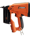 Side view of Cordless 18 Gauge Brad Nailer For Finish Carpentry Lightweight 4.25 Lb Battery And Fuel Cell Powered No Compressor Needed