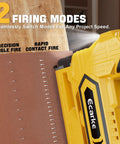 Cordless 18GA Brad Nailer 2-in-1 with DeWalt 20V battery compatibility delivers precise finish in tight spaces for trim
