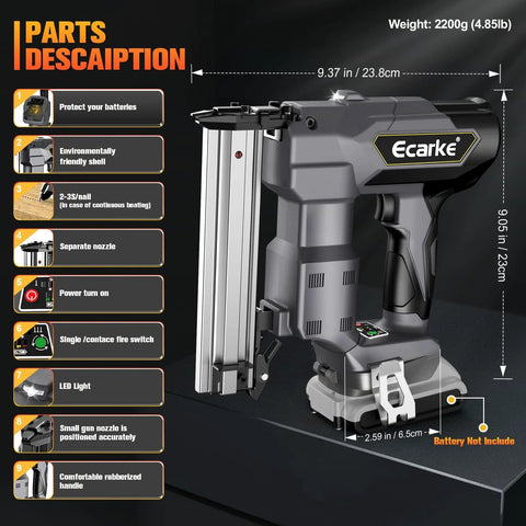 Dewalt 18GA Cordless Brad Nailer delivers precise upholstery and light woodworking fastenings with a compact brushless design