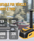 Cordless 5 Ton 18V Electric Car Jack Kit With Portable Hydraulic Lift Automatic Tire Change Tools For Sedans And SUVs