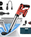 Electric Toilet Plunger With Dedicated Storage Box That Clears Clogs In About Two Minutes No Plumber Needed Cordless High Pressure Design