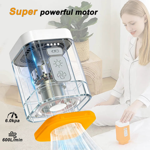 Portable Vacuum Storage Bag Pump Cordless Travel Electric Rechargeable Compression 6.0 KPa