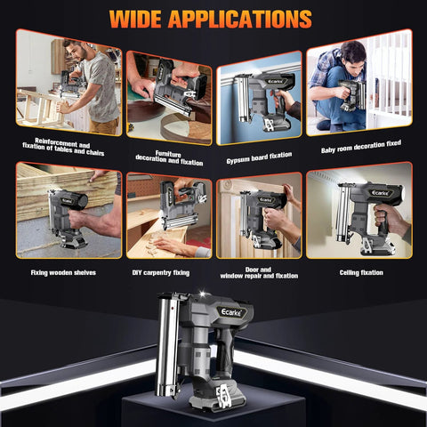 Dewalt 18GA Cordless Brad Nailer used for various applications in woodworking and DIY projects.