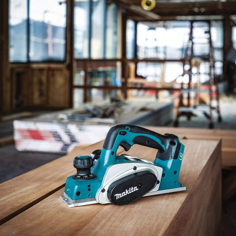 Effortlessly trim doors and cabinet edges with this 18V cordless planer, tool-only, delivering 14,000 RPM for fast, precise stock removal.