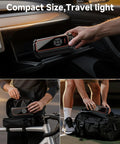 Cordless Tire Inflator Portable Air Compressor With 150 PSI Dual Power 6000mAh Battery And 12V DC Fast Air Pump