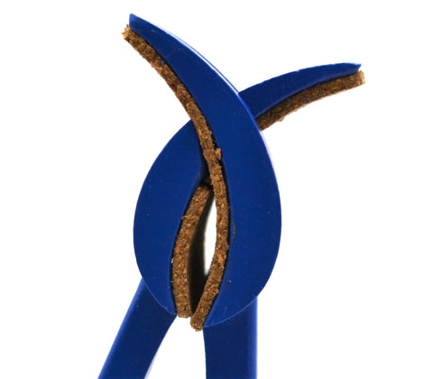 Close-up of a 4 Prong Cork Lined Clamp on Swivel Bosshead showcasing cork lining and zinc die-cast construction for lab rigs.