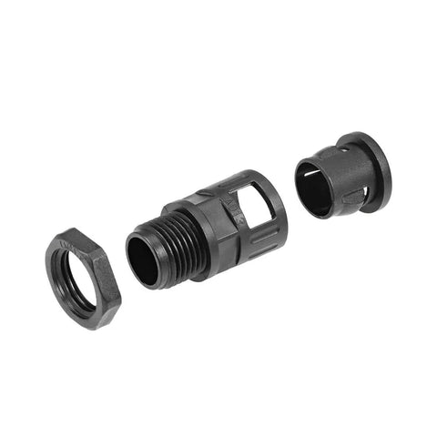 AD13 Corrugated Cable Gland Connector For Conduits M16 Thread 8 Pack Beefed Up Heavy Duty Pipe Joint Clamp components disassembled