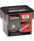 Hidden Cortex Plug Fasteners For Trex Decking Tide Pool Finish, Collated System By FastenMaster box with contents visible