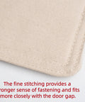 Close-up of soft cotton cushioned pad from 3 Pack Door Silencers And Stoppers With Adjustable Elastic Straps, linen finish.