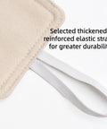 Close-up of 3 Pack Door Silencers And Stoppers With Adjustable Elastic Straps, Soft Cotton Cushioned Pads To Cut Door Clank And Noise.