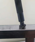 Close-up of Premium Countersink Deburring Hand Reamer Set with HRC64 Hardened HSS Steel Heads in use on metal surface