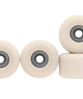Apex Series Fingerboard Wheels with New Street Shape Teak Tuning 61D Urethane Wheels, 7.7mm Diameter, ABEC 9 Stealth Bearings, Coyote Tan