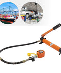 CP-700 Hydraulic Manual Pump with 20000Pa capacity, compact design for industry construction use, orange steel body