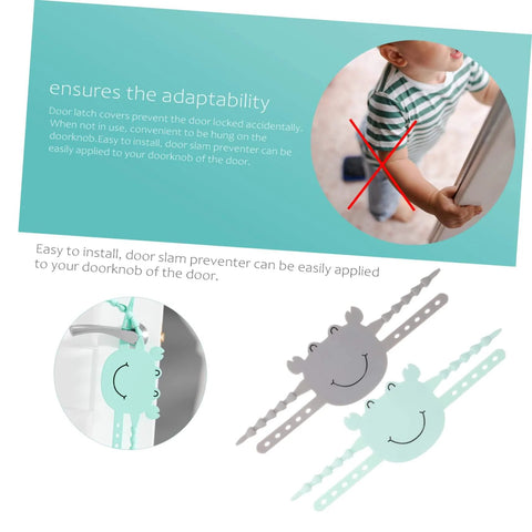 Two-pack door silencers dampen slams for near silent close and finger pinch protection in crab green gray finish shown.