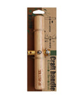 Craft Handle for 6.35mm and 10mm Hex Shafts with Brass Chuck and Rubber Wood Body in packaging