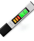 Craft911 Water Tester for Drinking Water- TDS Meter with digital display showing 0 ppm, titanium alloy probe, and function buttons.