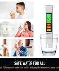 Craft911 Water Tester for Drinking Water- TDS Meter displayed with people drinking water