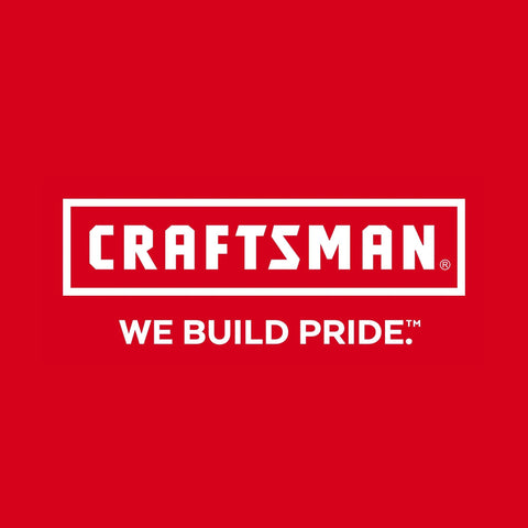 Craftsman logo with "We Build Pride" tagline on a red background.