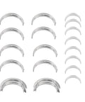 Engine Crankshaft Main And Connecting Rod Bearing Kit For Scion FRS Subaru BRZ Toyota 86 And More Street Ready Fit For Forester Impreza Legacy Outback XV Crosstrek 2011 Through 2022 Replacement Bearings Set arranged in rows on a white background