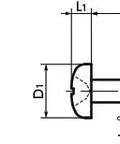 Technical drawing of SSCPS-M6-25 NBK Cross Recessed Pan Head Captive Machine Screws, made in Japan for automation systems.