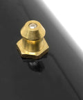 Close-up of a fitting on Cross Tube Hydraulic Cylinder With 2.5 Inch Bore And 8 Inch Stroke From Wen, Double Acting Steel Welded Construction, 3000 PSI, SAE 8 Port, 1.5 Inch Rod, Retracted 16 Inches Extends To 24 Inches, Great For Lifts And Presses.