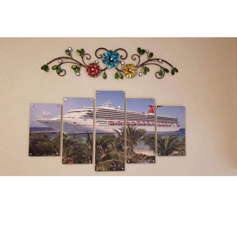 Brushed Nickel Stainless Steel Wall Sign Standoffs 1 Inch Diameter 2 Inch Length With 10mm Thread for Acrylic Signs and Display Panels, 8 Pack for cruise ship picture mounting