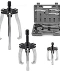 Heavy Duty Gear Puller Set With 2T 5T And 5T Wide Spread Jaws Durable CRV Steel Reversible 2 And 3 Jaw Bearing And Pulley Pullers