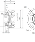 CS-20 Φ93mm Harmonic Drive Gear Ratio 30:1 - Strain Wave Gear Reducer technical diagram and measurements