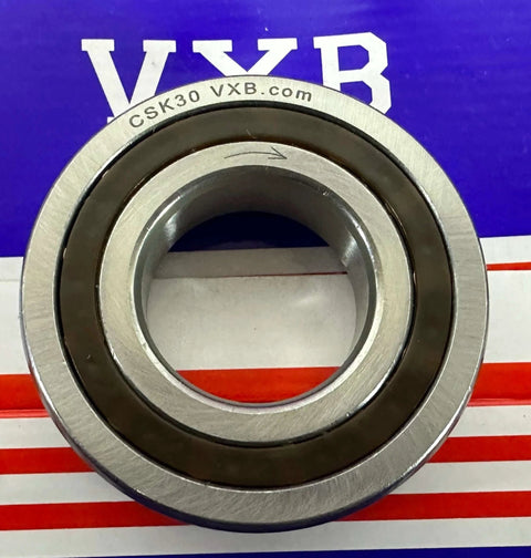 CSK30 One-Way Clutch Bearing - Sprag Freewheel Backstop front view showing brand markings and structure.