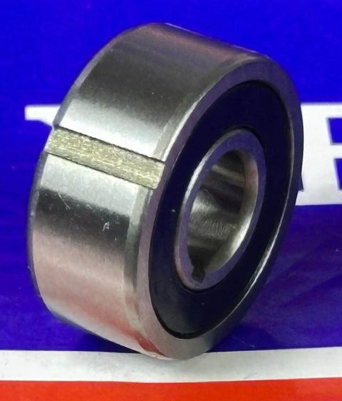 Side view of CSK8PP One-Way Bearing - Keyway Sprag Freewheel Backstop Clutch made of metal with visible keyway groove.