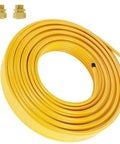 100 Feet Three Quarters Inch CSST Flexible Propane And Natural Gas Line Corrugated Stainless Steel Tubing with brass fittings