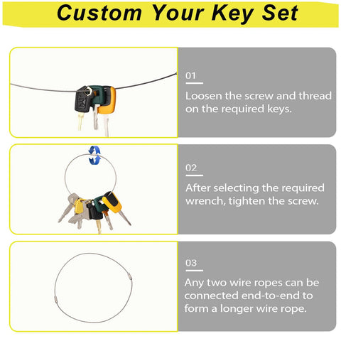 Custom key set instructions with Master 42 Key Heavy Equipment Ignition Key Set For Construction Machines With Wide Compatibility.