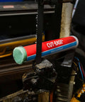 Cutting Lubricant Stick 1Lb For Smooth Cuts And Heat Dispersion On Sawblades shown on bandsaw