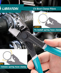 CV Boot Clamp Pliers For Clic And Clic-R Clamps 7 Inch Heavy Duty Spring Loaded Hose Clamp Tool For Quick Removal And Installation