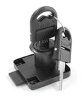 Alloy Cylinder Drawer Lock For Office Cabinets And Desks With Two Keys 19mm Hole Diameter Durable Cold Rolled Steel Black Finish