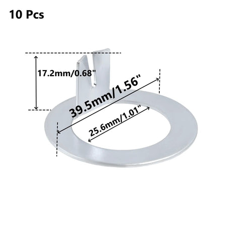 Spindle Washer D Shape Set Of 10 For Ez Lube Axles 2K To 7K 1 Inch ID, showing dimensions and Q235 steel material.