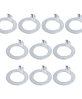 Spindle Washer D Shape Set Of 10 For Ez Lube Axles 2K To 7K 1 Inch ID, 10-pack of steel washers with D shape and tang