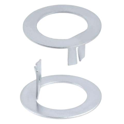 Close-up of Spindle Washer D Shape Set Of 10 For Ez Lube Axles 2K To 7K 1 Inch ID, showing D-shape tang design in Q235 steel.