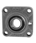 Front view of UCF208RT 40mm Wide Set-Screw Sealed Ball Bearing Insert for 4-Bolt Flange, Cast Iron Housing