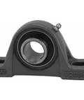 1/2 in (12.7 mm) Kanigen insert single pillow block unit, nickel-plated cast iron housing, set screw locking, 2-bolt sealed ball bearing