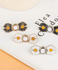 Daisy Flower Jeans Button Tightener For Loose Jeans Adjustable No Sew No Tools Pins Detachable And Reusable Instant Waist Fix 4 Sets