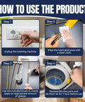 Instructions for using High Performance Damping Grease For Washing Machines And Mechanical Equipment, Synthetic Dampening Lubricant Reducing Vibration And Wear, Ideal For Washers Telescopes Cameras And Mechanical Buffers, 100g Transparent