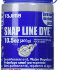 Dark blue marking chalk delivers clear, bold snap lines with an ultra-fine semi-permanent formula for construction, woodworking.