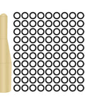100 Pack Dart Shaft O Rings Non Slip Rubber O Rings for Metal Shafts Dart Accessories Kit Black Pro Grade Wear Resistant Cushioning Keeps Shafts Firm and Prevents Falls With AB Thread Apron Tool Included