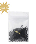 100 Pack Dart Shaft O Rings Non Slip Rubber O Rings for Metal Shafts Dart Accessories Kit in clear package with AB Thread Apron Tool