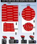 Six Pack Dash Cam Adhesive Pads Set For Mounting Heat Resistant Double Sided Tape Squares And Rounds for car mounts